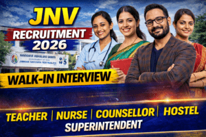 Sikkim JNV school vacancy 2026